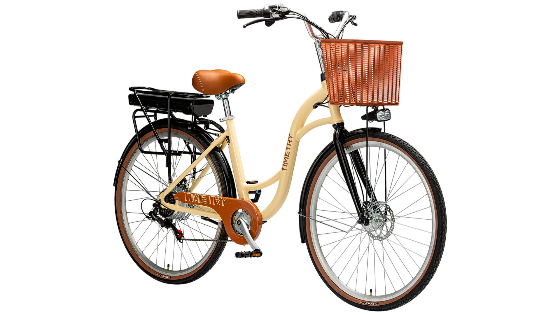 картинка Электровелосипед Timetry D905 27,5" (бежевый) 36V | велосалон Драйв г. Липецк
